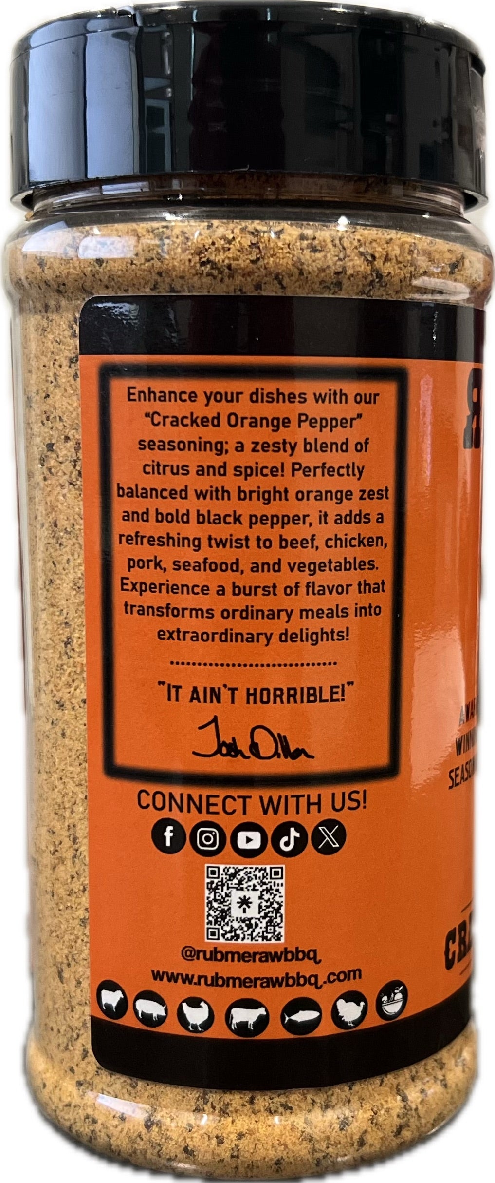 Crushed Orange Pepper Seasoning - Replace Lemon Pepper with 11.70 ounces of Flavor Explosion