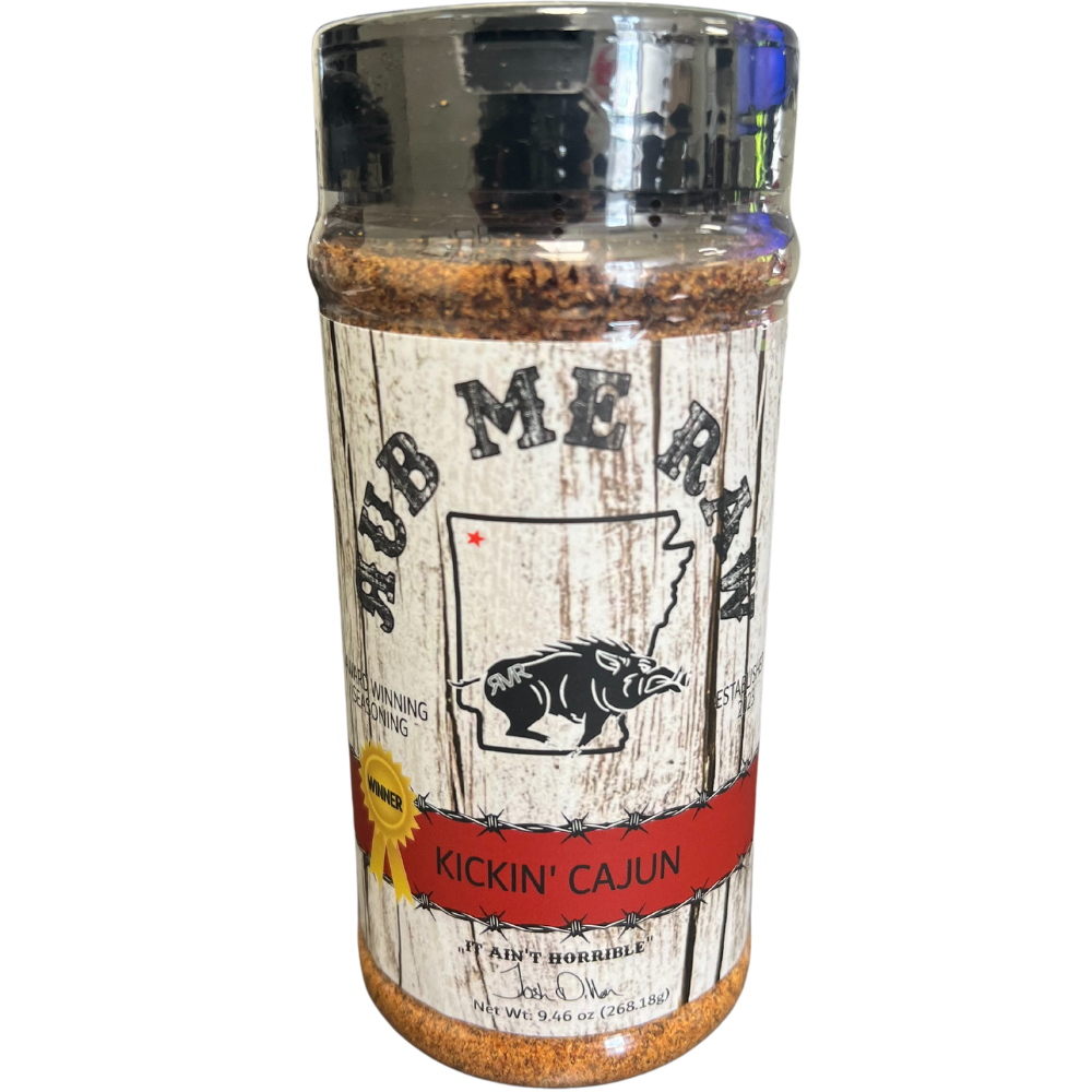 Rub Me Raw Kickin Cajun Seasoning, 9.46 ounces of Fiery Flavor Explosion